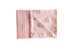 Κουβέρτα Baby Pink Owl