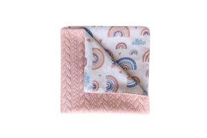 Κουβέρτα Baby Pink Rainbow